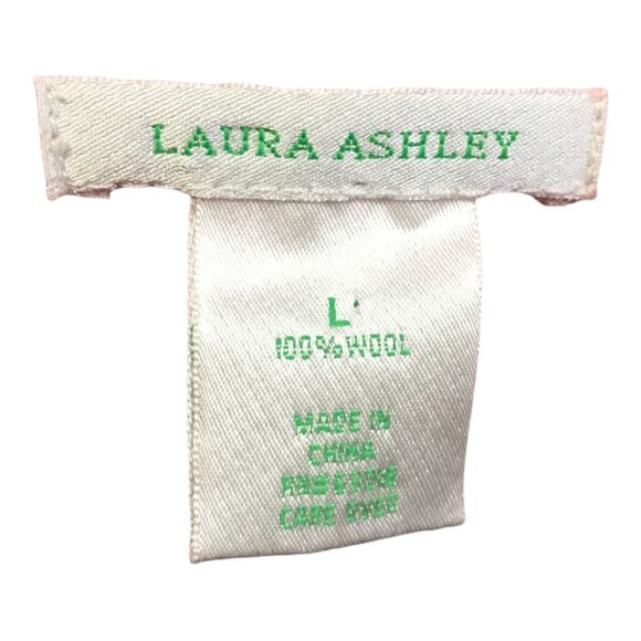 Laura Ashely Pumpkin Orange 100% Wool Button Down Long Sleeves - Picture 3 of 3